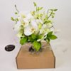 buque de noiva orquideas brancas lindo